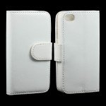 Wholesale iPhone 4S / 4 Simple Flip Leather Wallet Case (White)